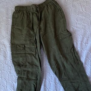 Forest green cargo pants